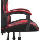  Okretna igraća stolica crno-crvena od umjetne kože | shoptok.hr