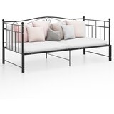 vidaXL izvlečni posteljni okvir črn kovinski 90x200 cm | Shoptok.si