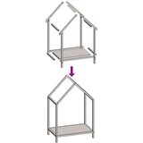  stojalo za drva olivno zelena 40x25x60 cm hladno valjano jeklo | Shoptok.si