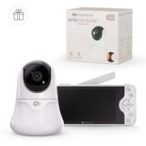 Kinderkraft NITEEYE GLOW bežični baby monitor s noćnim svjetlom, White | shoptok.hr