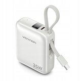 Vention 10000mAh 35W - power bank with USB-C cable (beige) | shoptok.hr