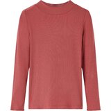  Dječja majica dugih rukava s kratkom dolčevitom tamnocrvena 140 | shoptok.hr