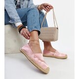 Gemre Light pink espadrilles with shimmer on a platform Caithlin | shoptok.hr