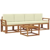 Set vanjskih sofa 5 kom. Prirodna i krem | shoptok.hr
