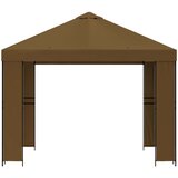 Gazebo 3 x 3 m Sivosmeđa Poliester i čelik 190 gsm | Eponuda.ba