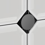  Kockasti organizator za pohranu s 15 kocki i vratima crni PP | shoptok.hr