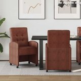 vidaXL Trpezarijske stolice 2 pcs Sjajna smeđa 57 x 67 x 98 cm | shoptok.hr