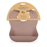 Silikonski podbradak 6 m+ Take&Match, Velvet Latte