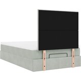  Okvir kreveta s madracima svijetlosivi 120x200cm baršunasti | shoptok.hr