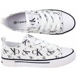 Calvin Klein Jeans Nizke superge Logo All Over Bela | Shoptok.si
