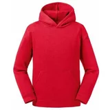 RUSSELL Red Authentic Hooded Sweatshirt for Children