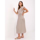 Italy Moda Dress-MI-SK-A2489.21-beige | Shoptok.si