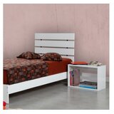 Hanah home Fuga 100 - Shiny White White Single Bedstead | Eponuda.com