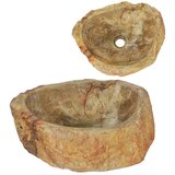  Umivaonik od fosilnog kamena 45 x 35 x 15 cm krem | shoptok.hr