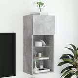 TV ormarić s LED svjetlima siva boja betona 40,5x30x90 cm | shoptok.hr