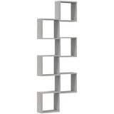  Zidne kockaste police 6 kom Siva Sonoma 30x15x30 cm | Eponuda.ba