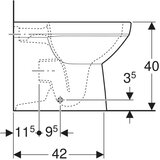 Geberit WC ŠOLJA SELNOVA SQUARE PODNA RIMLESS B/S 501.564.01.7 GEBERIT | ePonuda.com