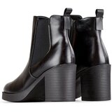 primohurt Black women's ankle boots, classic black leather ankle boots, ecological, insulated winter shoes | Shoptok.si