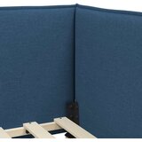  Kutni okvir kreveta s uzglavljem Plava 80 x 200 cm tkanina | shoptok.hr