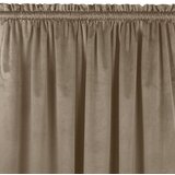  Curtain VILA color beige style classic 5 cm pole pocket with 3 cm fringe velvet 200x270 HOMEDE | shoptok.hr