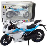 Metalni motor za igru sa zvučnim i svjetlosnim efektima 1:12 - bijelo/plavi | shoptok.hr