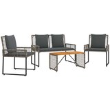  Set vanjskog namještaja s jastukom čelik | shoptok.hr