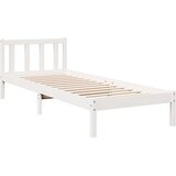  Okvir kreveta bez madraca bijeli 90 x 220 cm masivna borovina | shoptok.hr