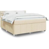  Krevet s oprugama i madracem krem 180x200 cm od tkanine | shoptok.hr