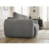 Bobochic Paris Temno siva raztegljiva sedežna garnitura iz rebrastega žameta 257 cm Lucien – | Shoptok.si