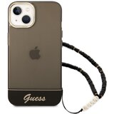 Guess Ohišje za Apple iPhone 14 Barve s trakom z biseri, ?rna, (21244290) Cene