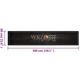  Tepih perivi s natpisom Coffee 60x300 cm baršunasti | shoptok.hr