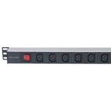 Intellinet 19" 1U 2m anti-shedding 8 vtičnic C13 za omrežne omare razdelilec | Shoptok.si