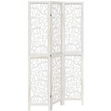 Maison Chic Paravan - Sobne pregrade 3-delni bel trden les pavlovnije, (22111854) | Shoptok.si