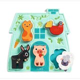 Djeco Wooden Block Puzzle Mouki puzzle 12m+ 1 kom | shoptok.hr