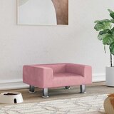 vidaXL Krevet za pse ružičasti 50x40x26,5 cm baršunasti | shoptok.hr