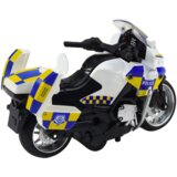 Policijski motocikl s frikcijskim pogonom, te zvučnim i svjetlosnim efetkima- bijeli | shoptok.hr