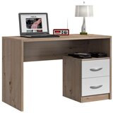 Boxxx mladinska pisalna miza leseni material barve hrasta, bela | Shoptok.si