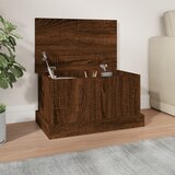 vidaXL Škatla za shranjevanje rjav hrast 50x30x28 cm inženirski les Cene