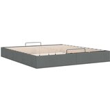 vidaXL Otomanski okvir kreveta bez madraca tamnosivi 200x200cm tkanine | shoptok.hr