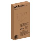 Ruhhy sklopivi baršunasti puf s prostorom za pohranu 60 x 30 x 30 cm, sivi | shoptok.hr