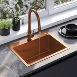 REA Bath Jekleno pomivalno korito Liam BRUSH COPPER | Shoptok.si
