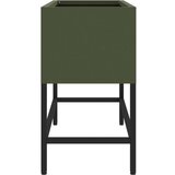 vidaXL Olivno zelena Kovina 60 x 26 x 45 cm Cvetlični zabojniki | Shoptok.si