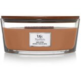 WoodWick Mirišljava sveća Santal Myrrh Elipse, Braon Cene