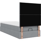  Otomanski okvir kreveta s madraca svijetlosivi 80x200cm tkanine | shoptok.hr
