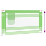  Sigurnosna ograda za dječji krevet zelena 150 x 25 cm tkanina | shoptok.hr