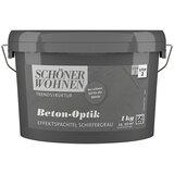 SCHÖNER WOHNEN-Farbe Trendstruktur Kit z efektom z betonskim videzom (Skrilasto sive barve, 1 kg, Mat) Cene