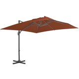  Konzolni suncobran s aluminijskom šipkom terakota 400 x 300 cm Cijene