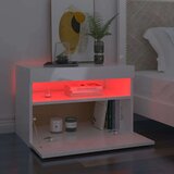 TV ormarić s LED svjetlima visoki sjaj bijeli 60 x 35 x 40 cm | shoptok.hr