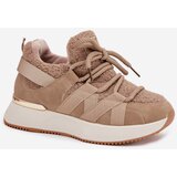 Boto Insulated Women's Sneakers Platform Beige Juvira | Shoptok.si
