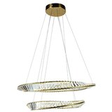 LED visilica sa kristalima i daljinskim 95W 800mm